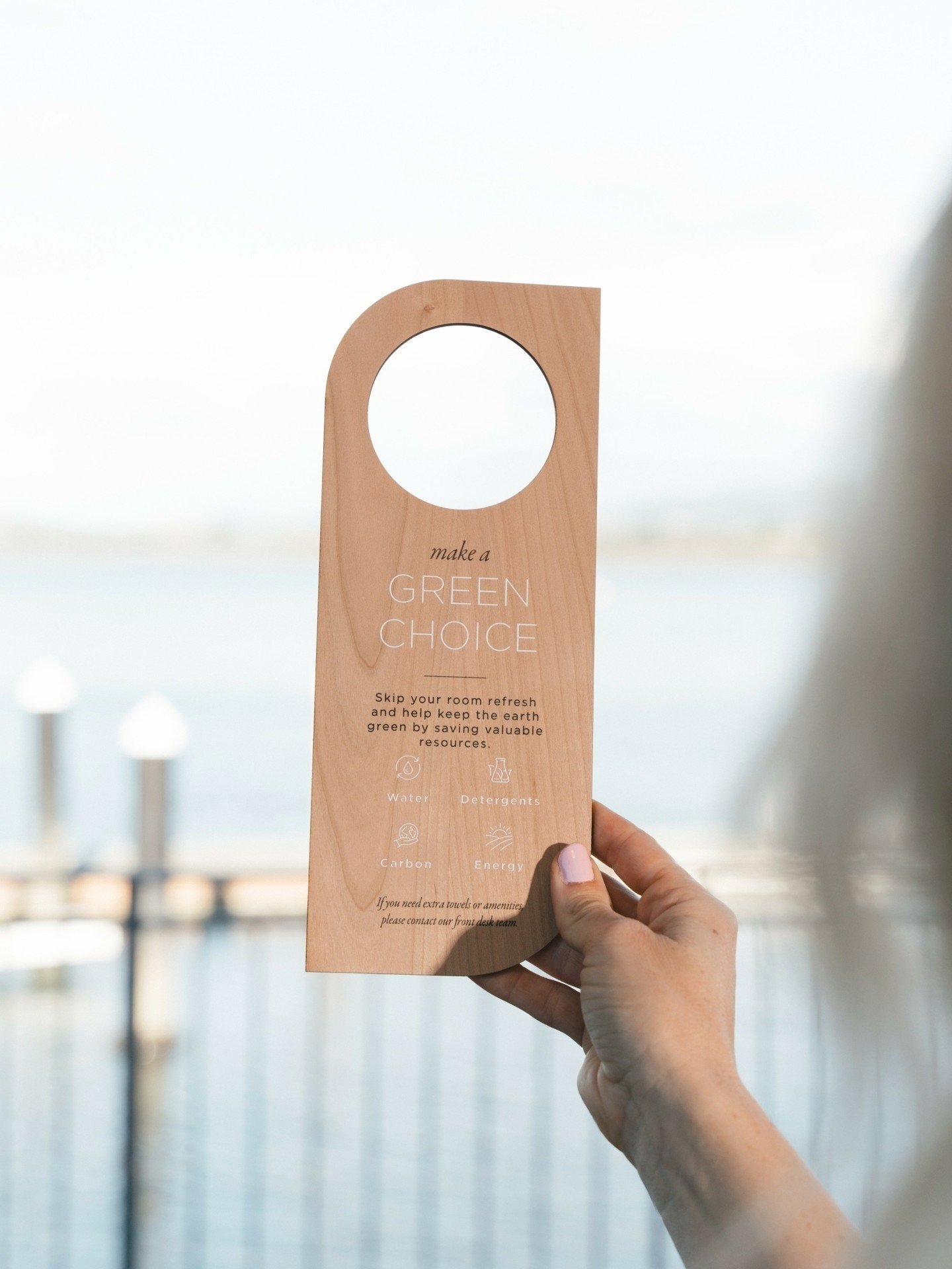 As part of our commitments to the #tiakipromise we are encouraging guests to skip their room refresh to save precious natural resources. What do you think of our new 'skip room refresh door hangers'? 
.
.
.
#purenewzealand #conscioustravel #tourismnz