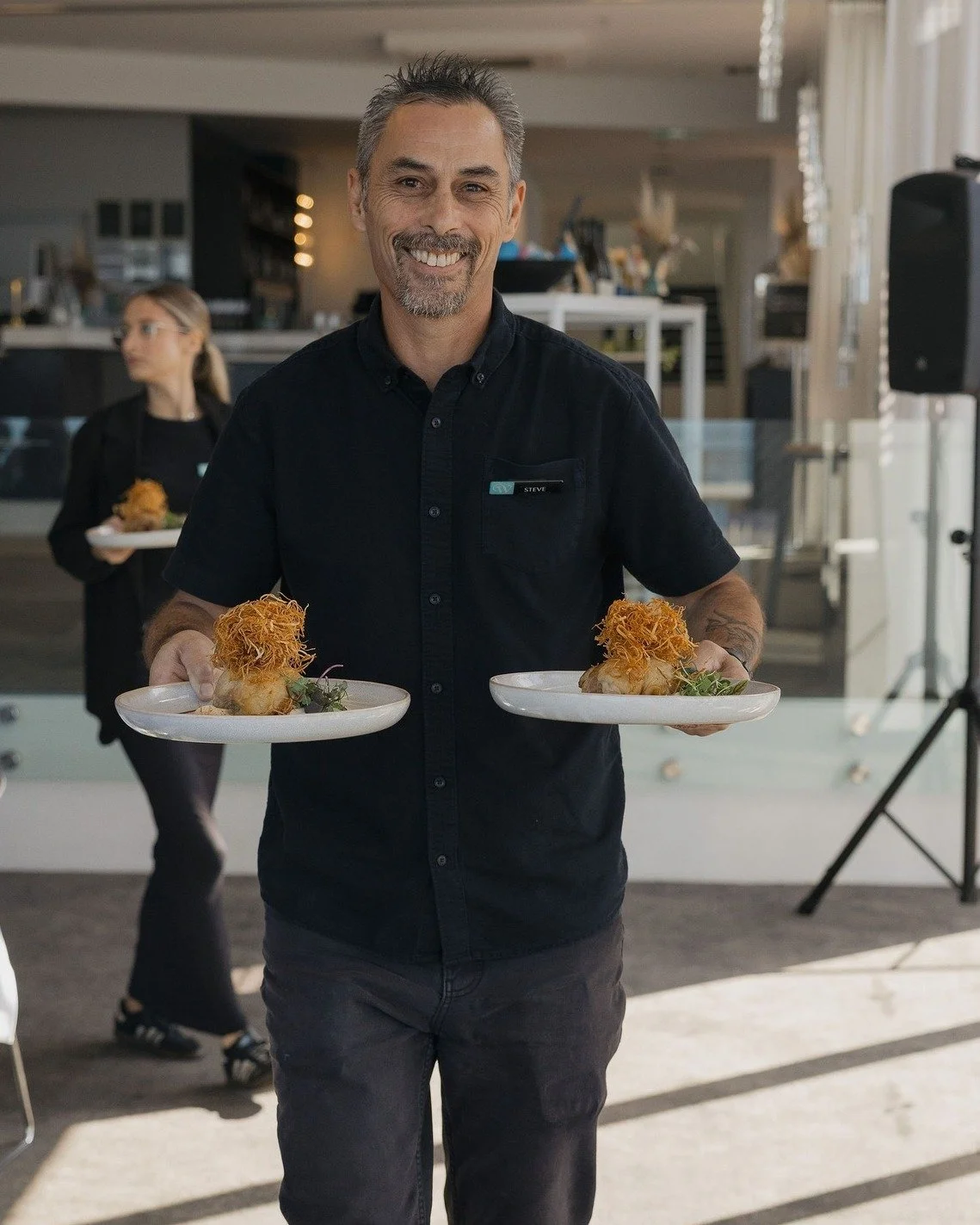 Meet Steve 👋

Steve plays a key role in the preparation and delivery of functions at Trinity Wharf. With extensive industry knowledge and a passion for creating exceptional event spaces, he takes great pride in the presentation of our venues and the
