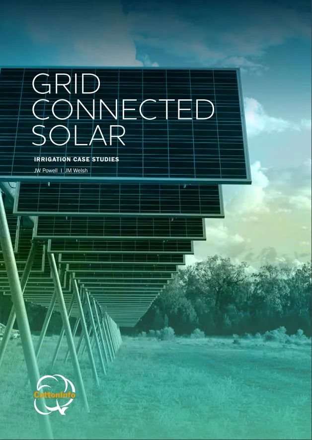 Energy efficiency and energy innovations to irrigation plant