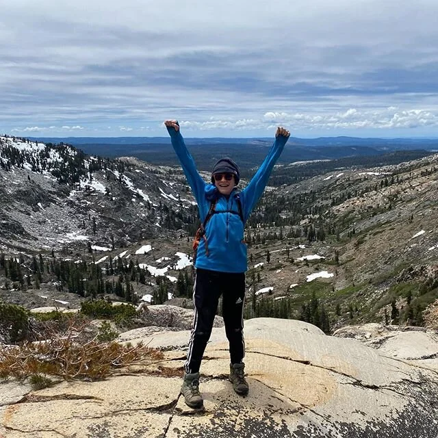 Took off to the mountains to celebrate @trevorforgie 8th grade #graduation and @brandon_forgie caught up with us on day two. Climbed up over a huge pass, played in the snow, froze our 🍑 off and caught my breath for the first time in a while. I never