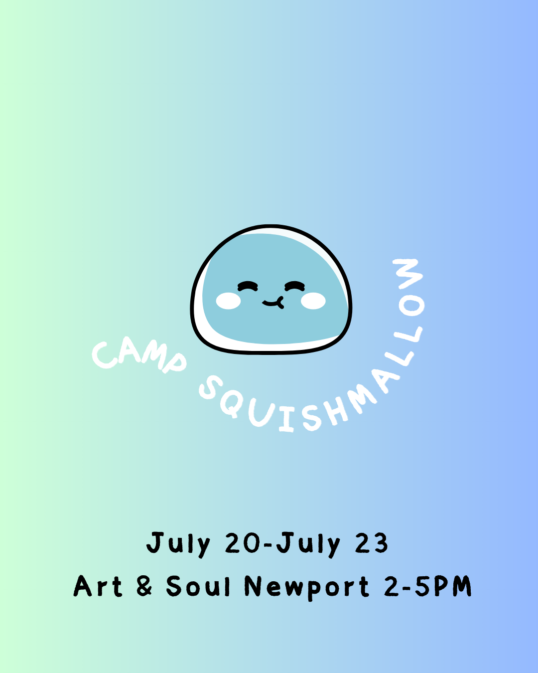 NB Camp Squishmallow 7/20-7/23 Afternoon 2-5PM