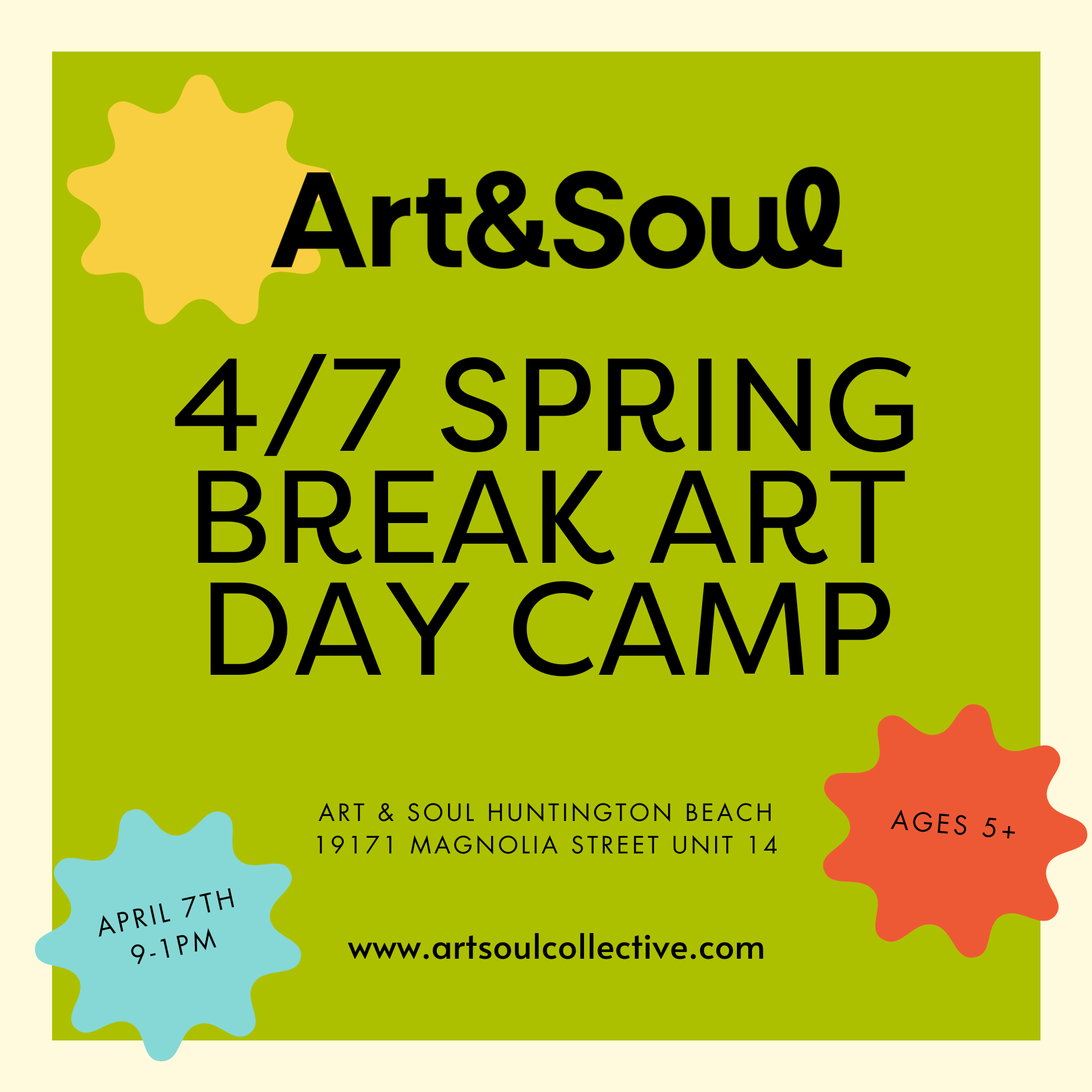 HB 4/7 Spring Break Art Day Camp