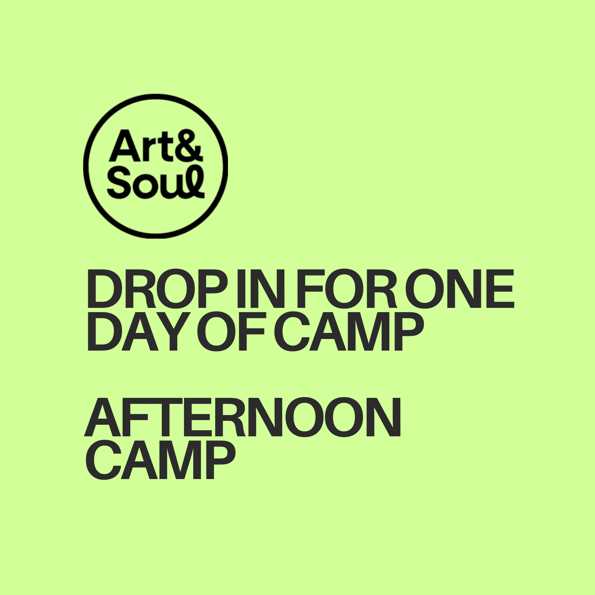 Afternoon Camp Drop In