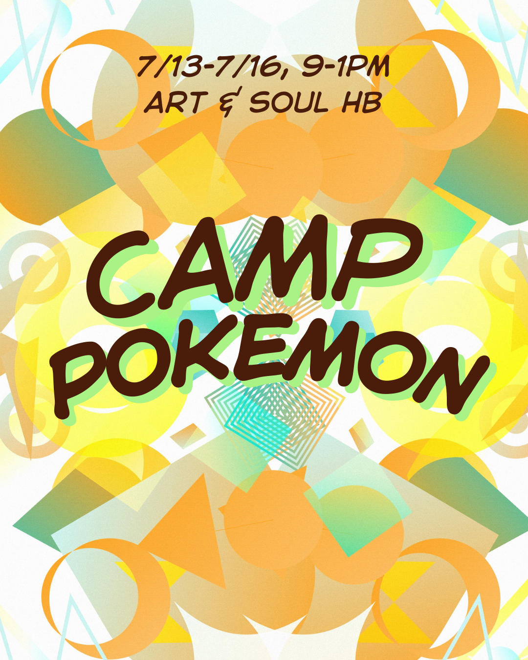 HB Camp Pokemon 7/13-7/16