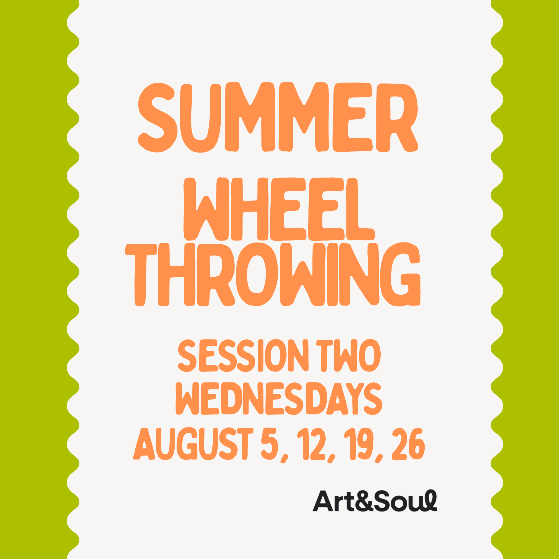 HB Summer Wheel Throwing: Session Two 8/5