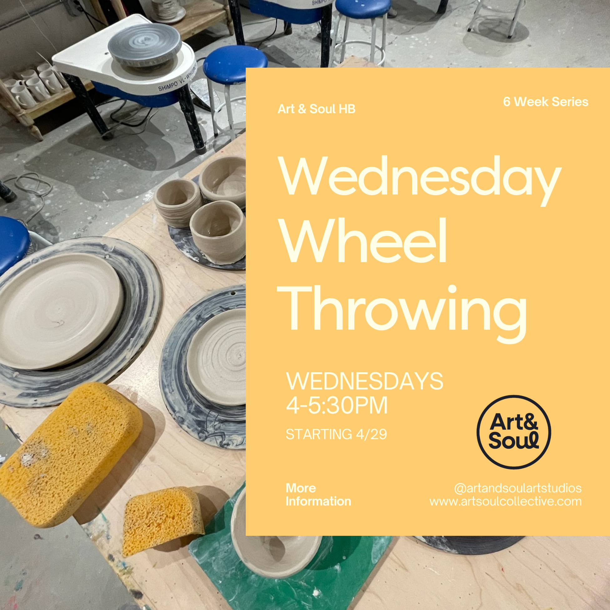 Wednesday Wheel Throwing 4/29