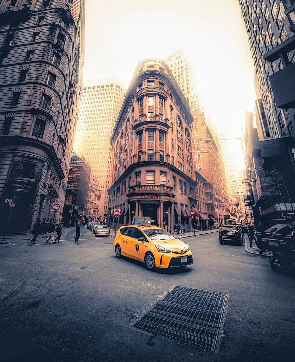 the iconic delmonico's restaurant, in downtown manhattan