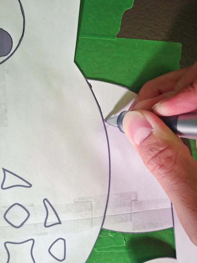 nursery mural step 7