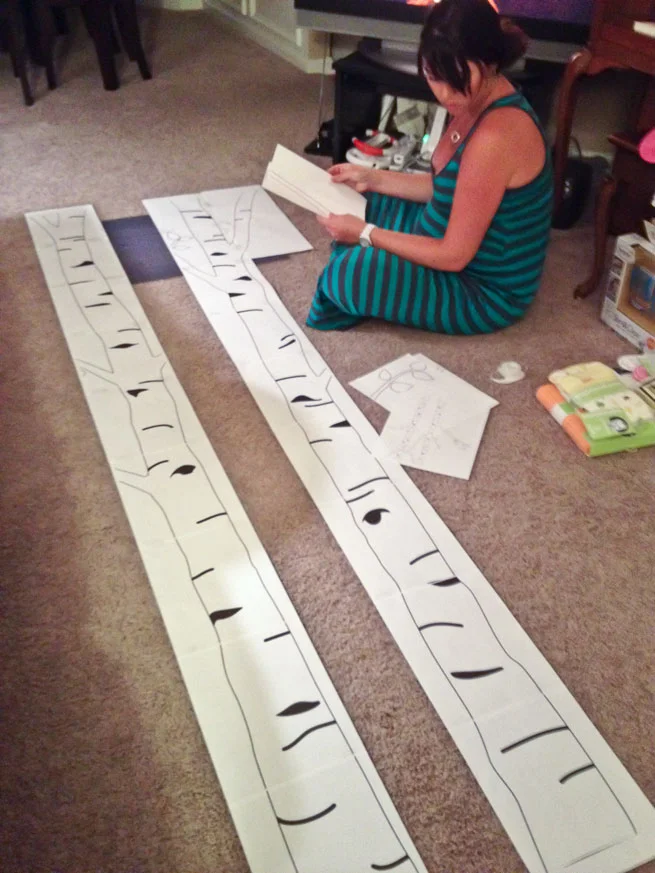 nursery mural step 2. Image copyright Jeff Miller