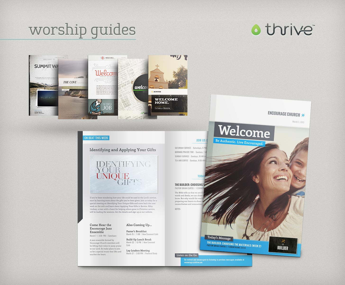 Thrive worship guide themes