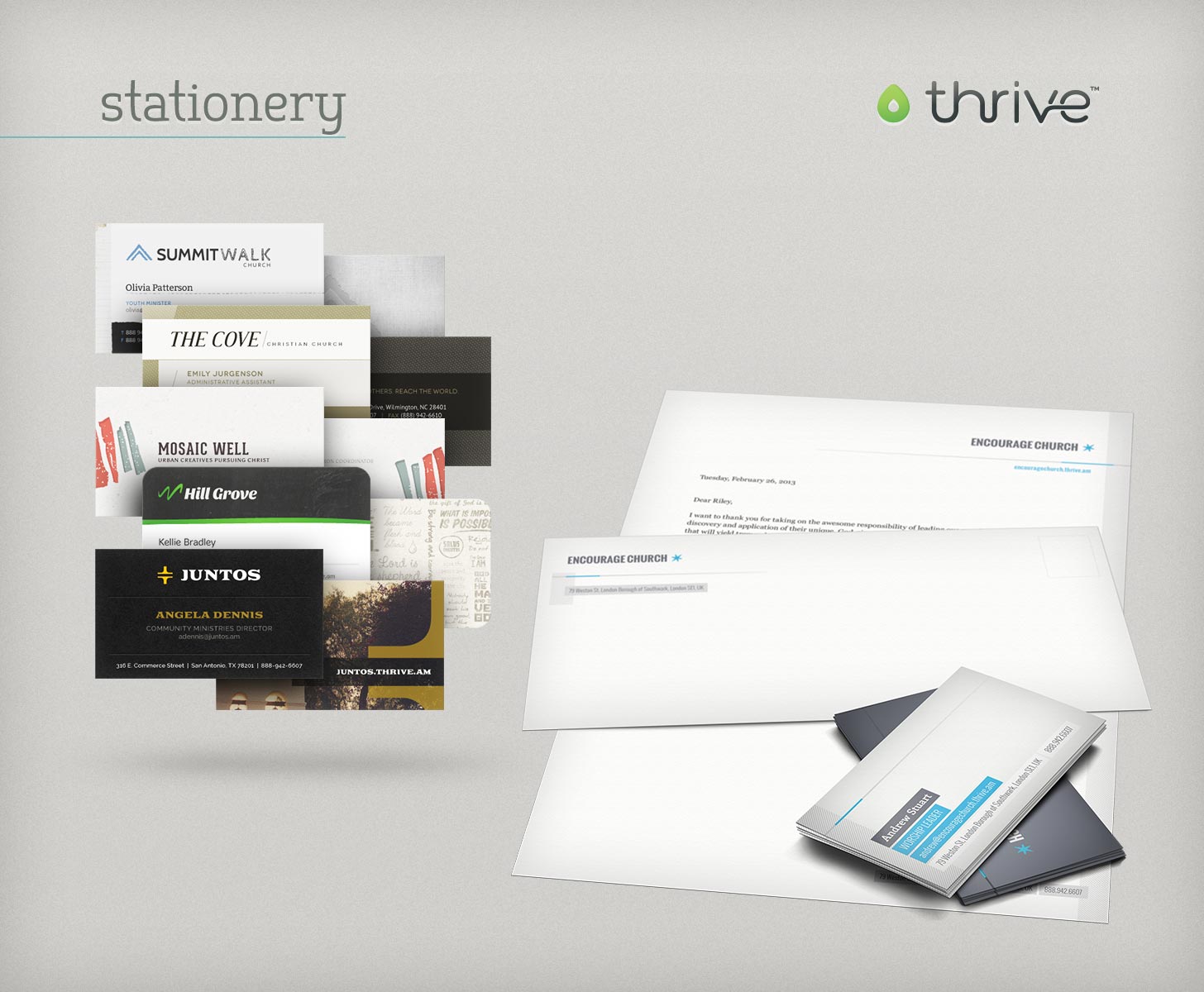 Thrive stationery themes