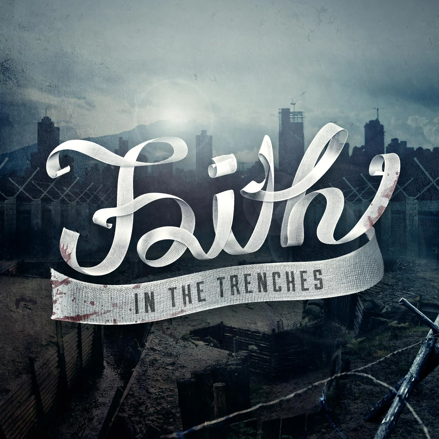 Faith in the Trenches conference graphic. Image copyright Jeff Miller, HellothisisJeff Design LLC