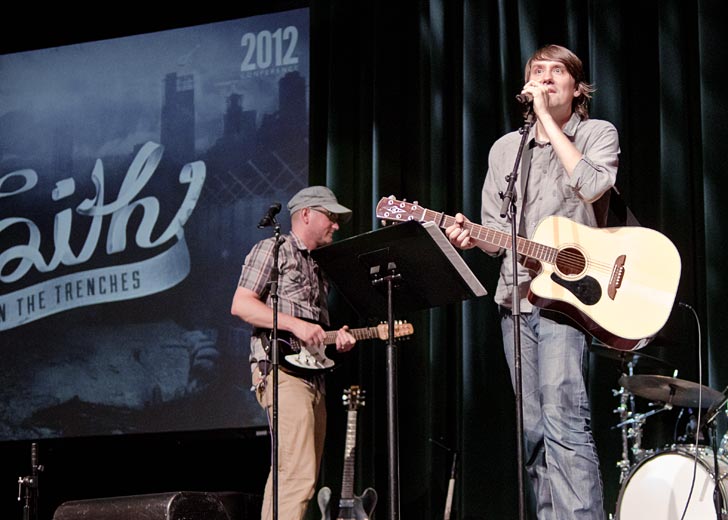 Matthew Smith performs at the 2012 CCHF conference