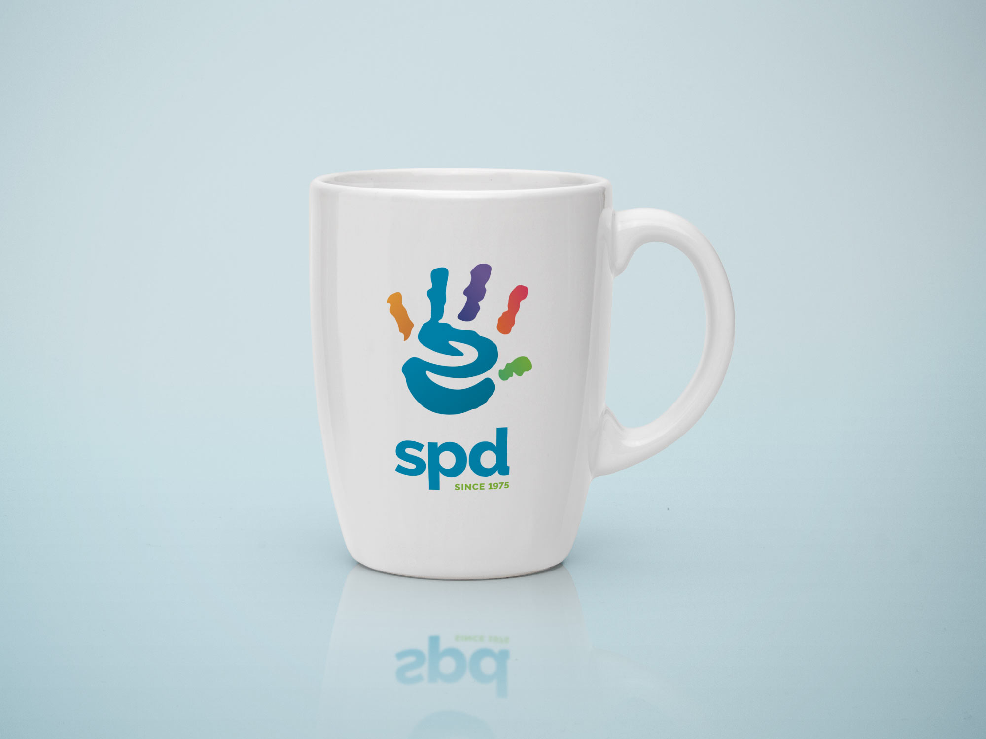 SPD logo on mug