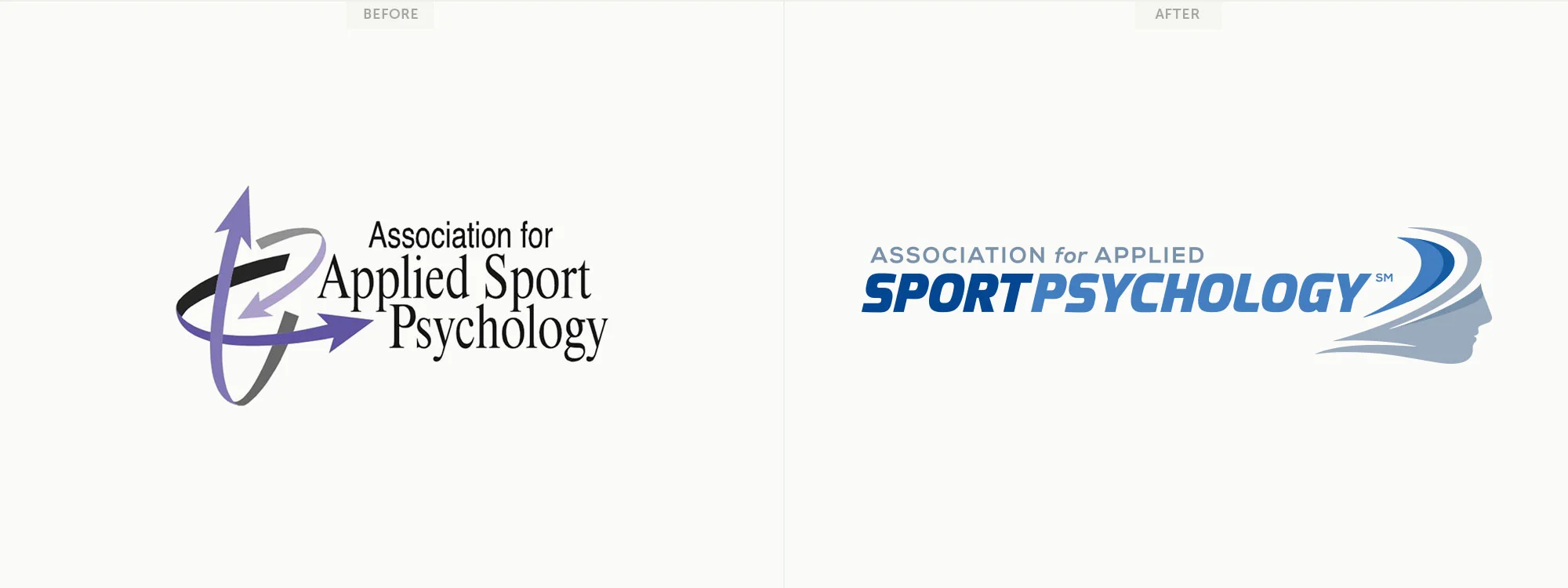 New logo for the Association for Applied Sport Psychology. Image copyright Jeff Miller, HellothisisJeff Design LLC