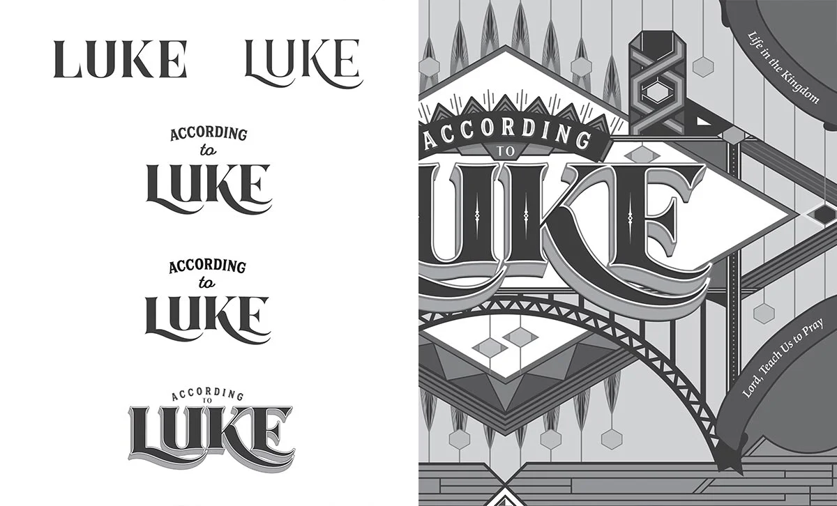 Luke title construction. Image copyright Jeff Miller, HellothisisJeff Design LLC