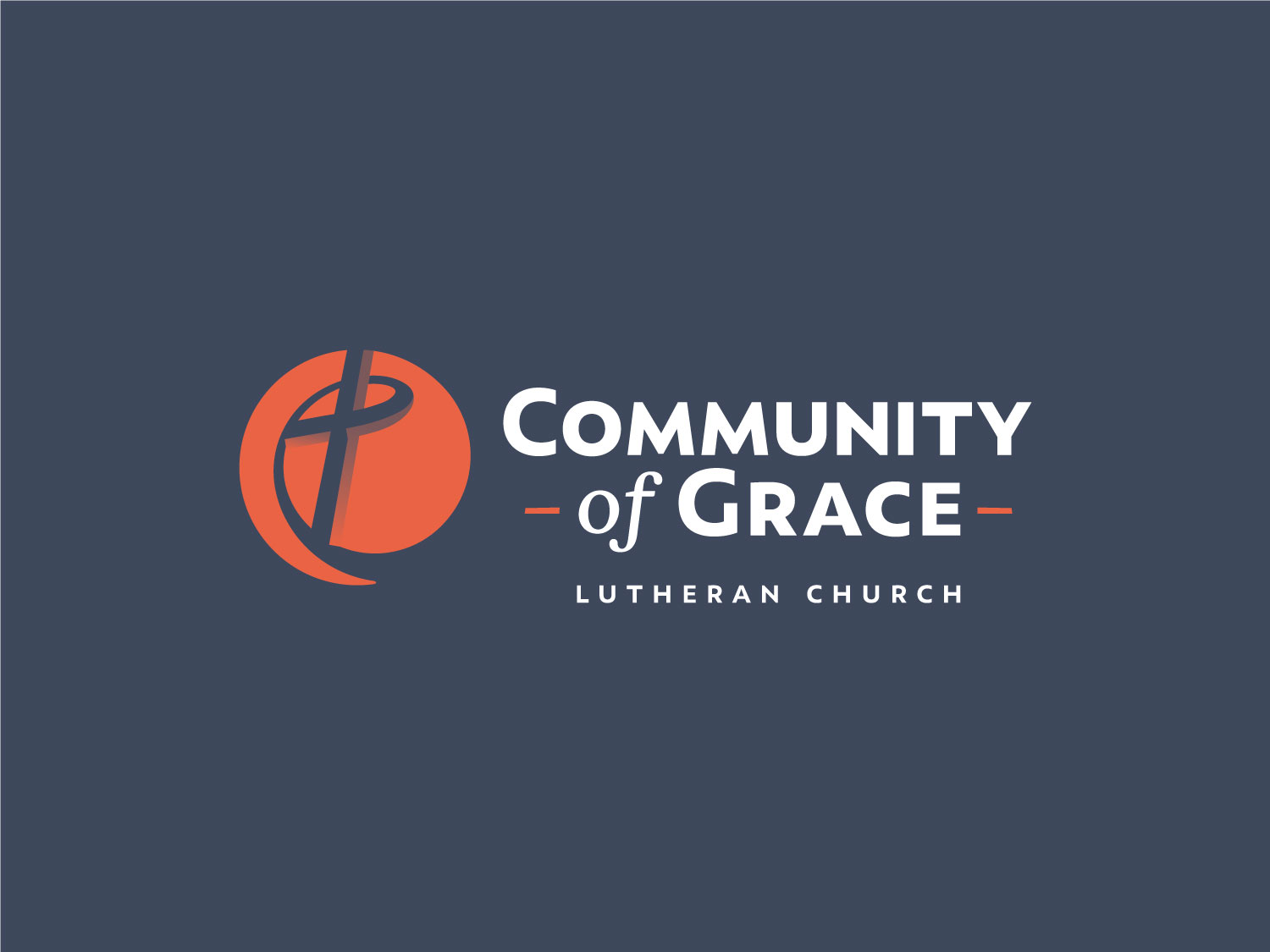 Community of Grace brandmark reversed