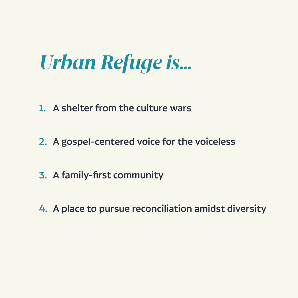 Urban Refuge Church brand story by HellothisisJeff Design
