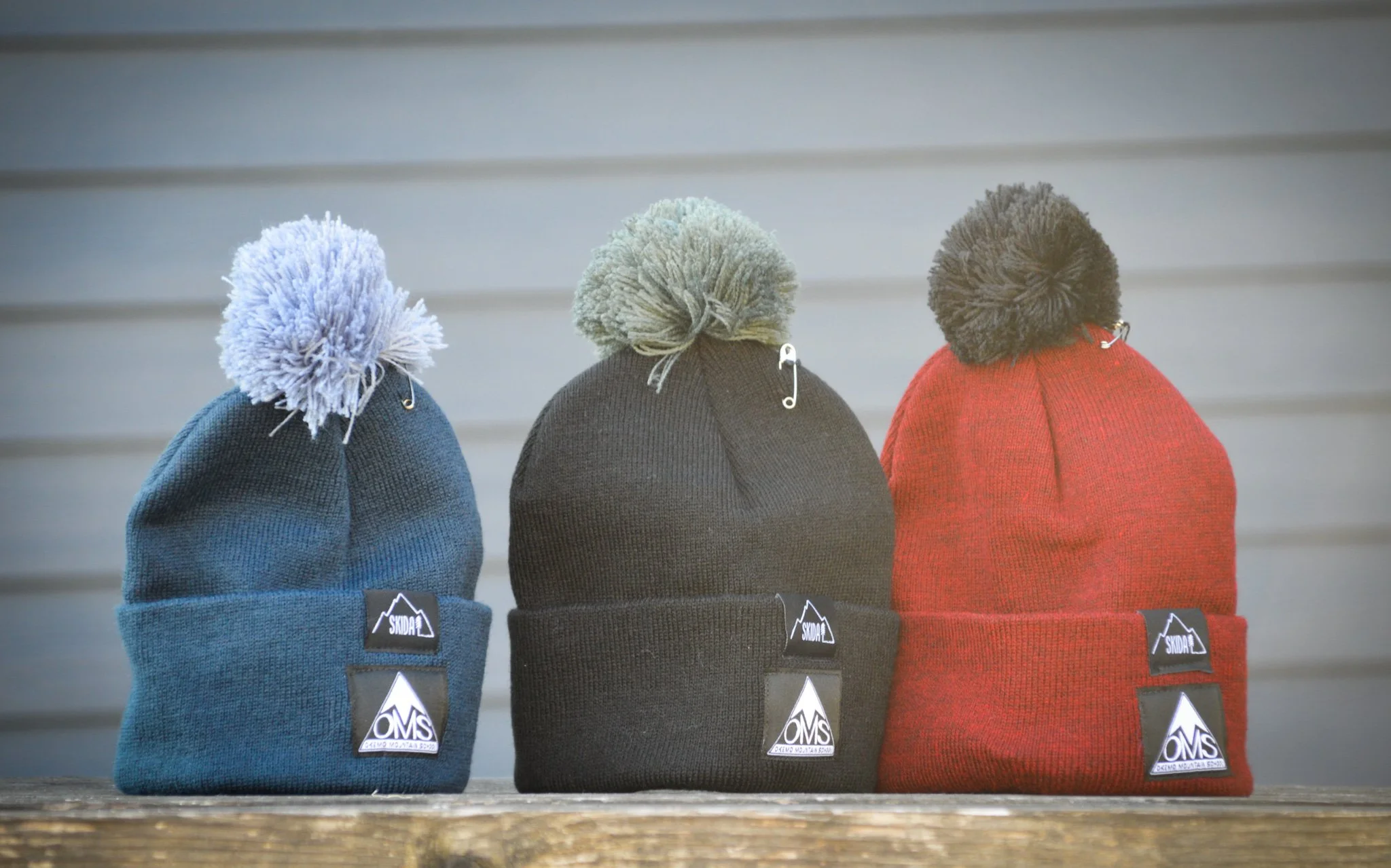 Skida OMS Firetower Pom Beanie — Okemo 