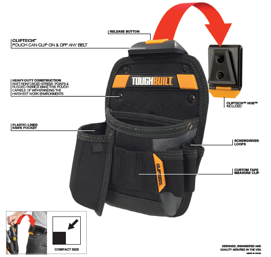 Universal Pouch / Utility Knife Pocket — ToughBuilt™ Australia