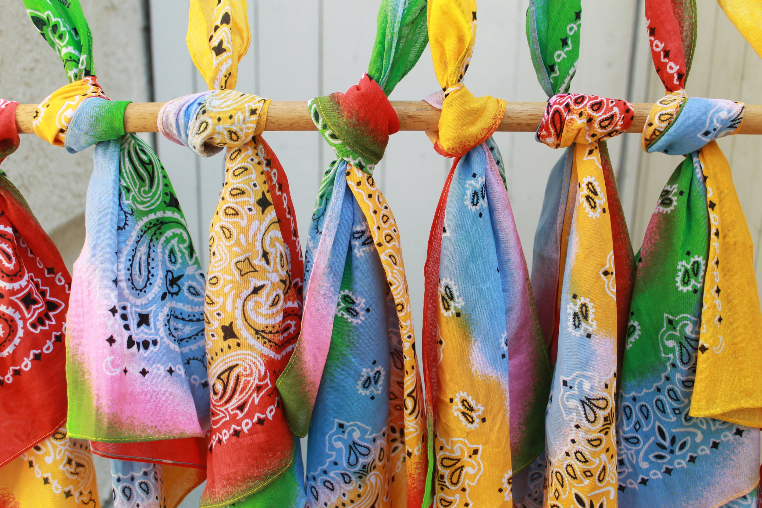 Paisley Tie Dye Bandanas