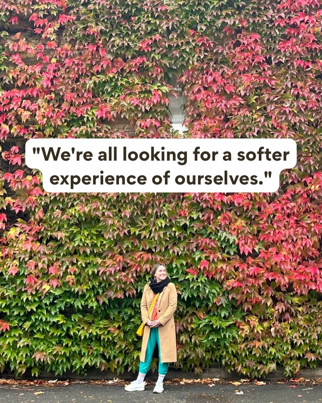 It changed my life when I realized that it is possible to experience the whole scope of emotions as a human being (including feeling uncomfortable, scared or like shit!) and still feel unconditional peace underneath it all so they don&rsquo;t stop me
