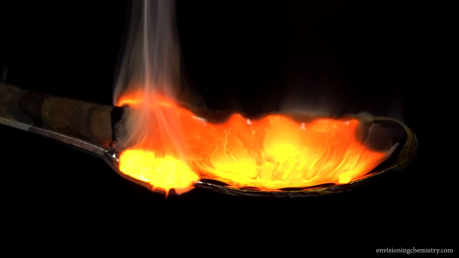 Combustion of potassium in the air