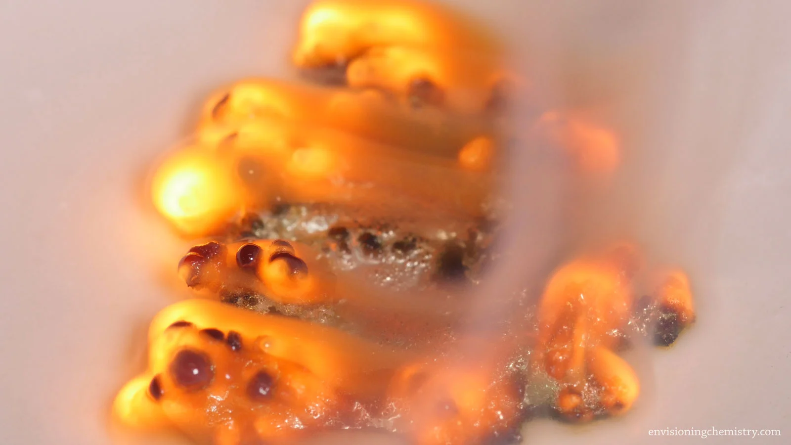 Combustion of sodium in the air