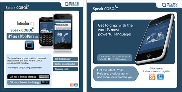Technical data sheets, manuals and online tools were ‘translated’ into one simple, easy-to-remember message for customers: "Micro Focus Web Services helps you deliver more business agility at reduced cost and with less risk by maximising the investment you've already made in your existing systems". This allowed everyone could get to grips with the world’s most powerful language and communicate with confidence to customers in any situation …