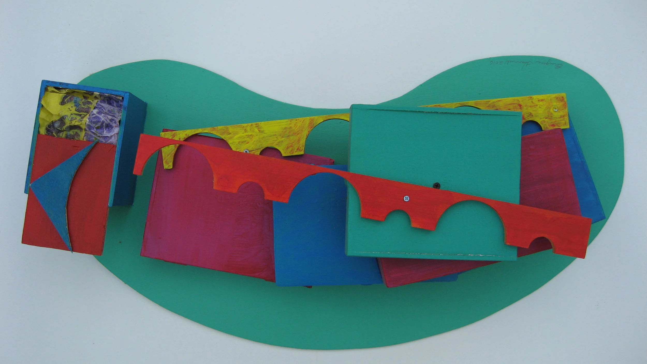 Boomerang,   acrylic on wood,