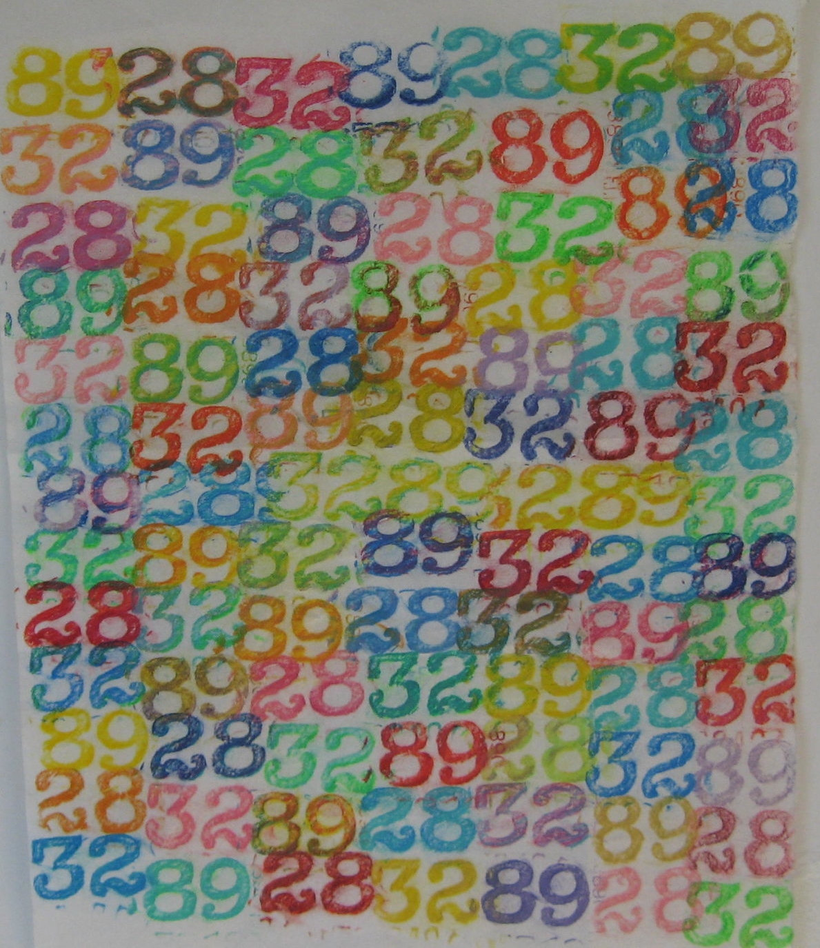 289 Engine, colored pencil on paper,  9x10