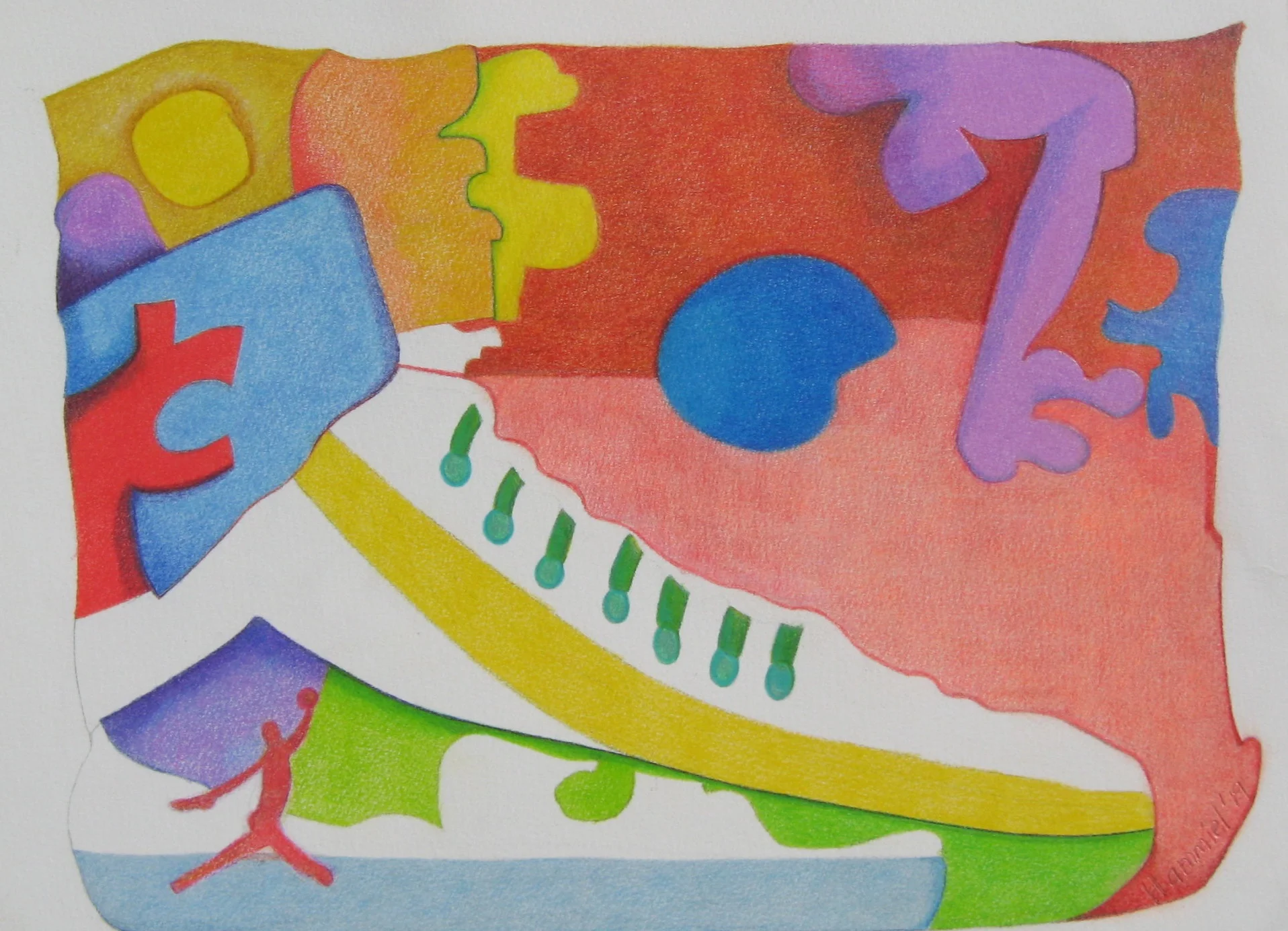 MP #1,   Colored Pencil On Paper,   16x20 framed,