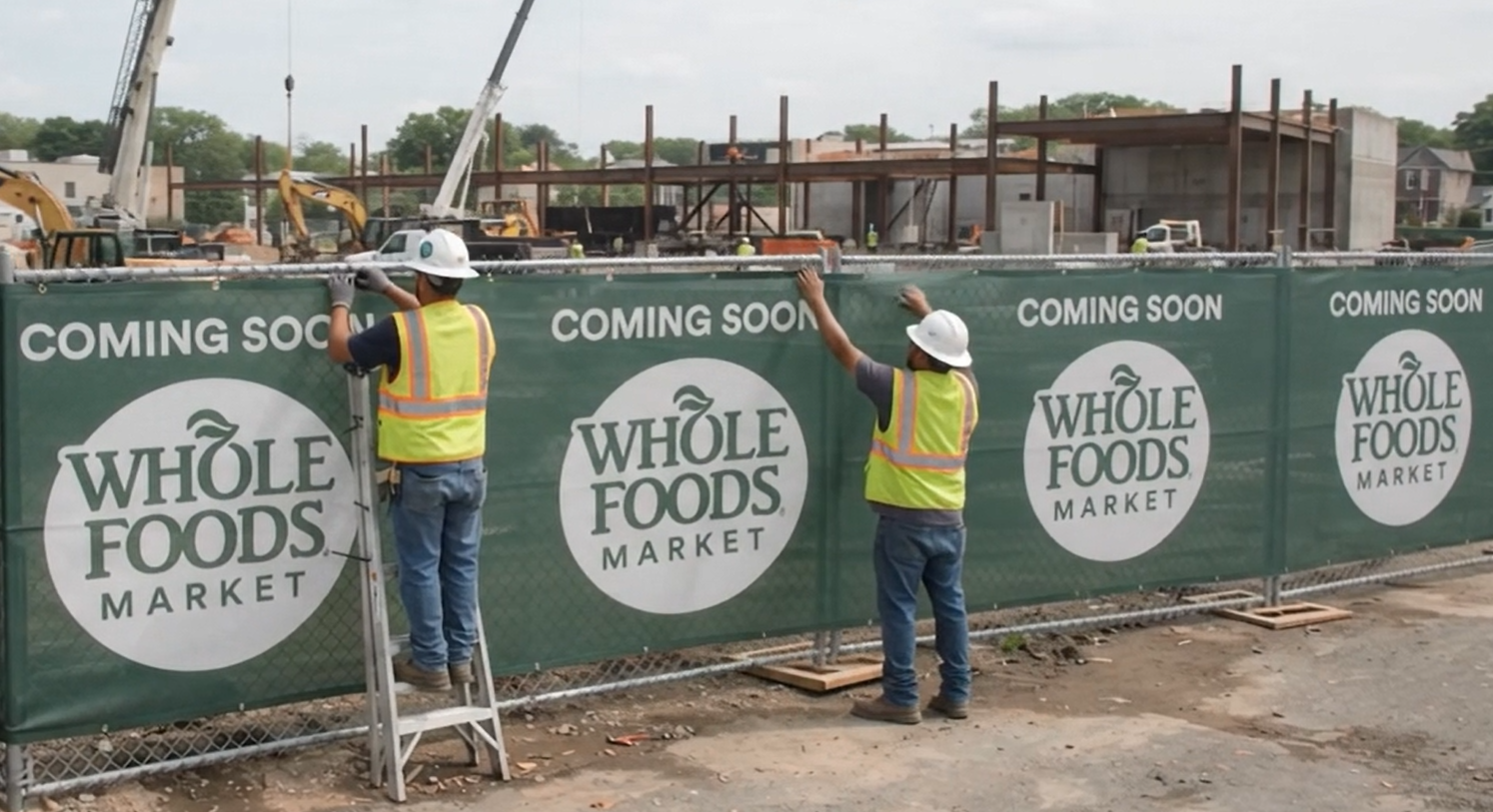 HOW printed front screens can increased visibility of your construction project