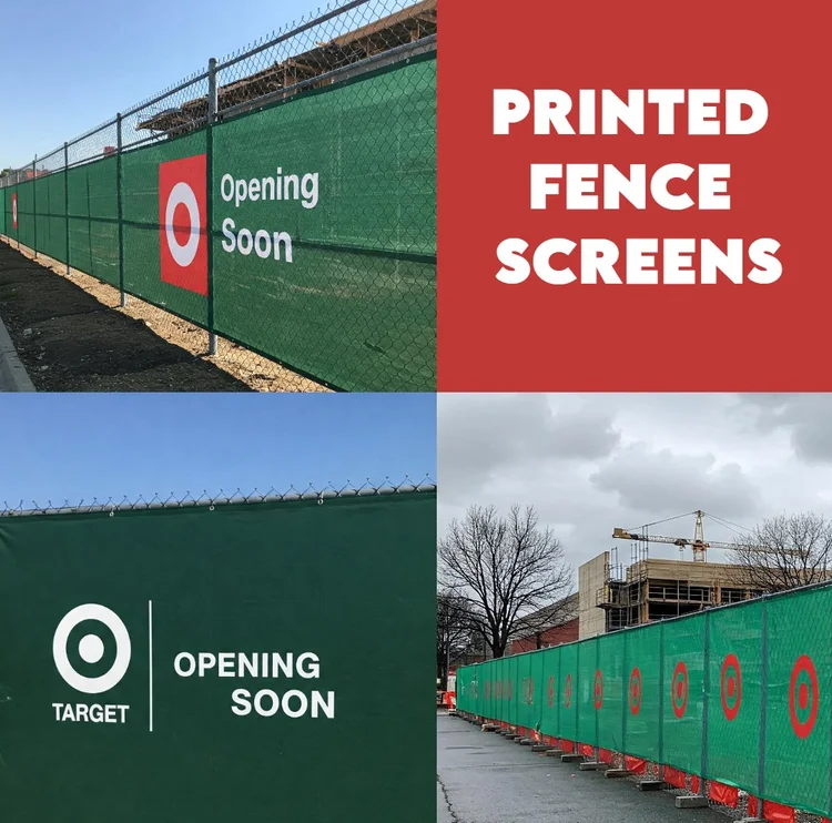 Custom Printed Fence Screens | PakGlobal — Industrial Fabrics and Hardware