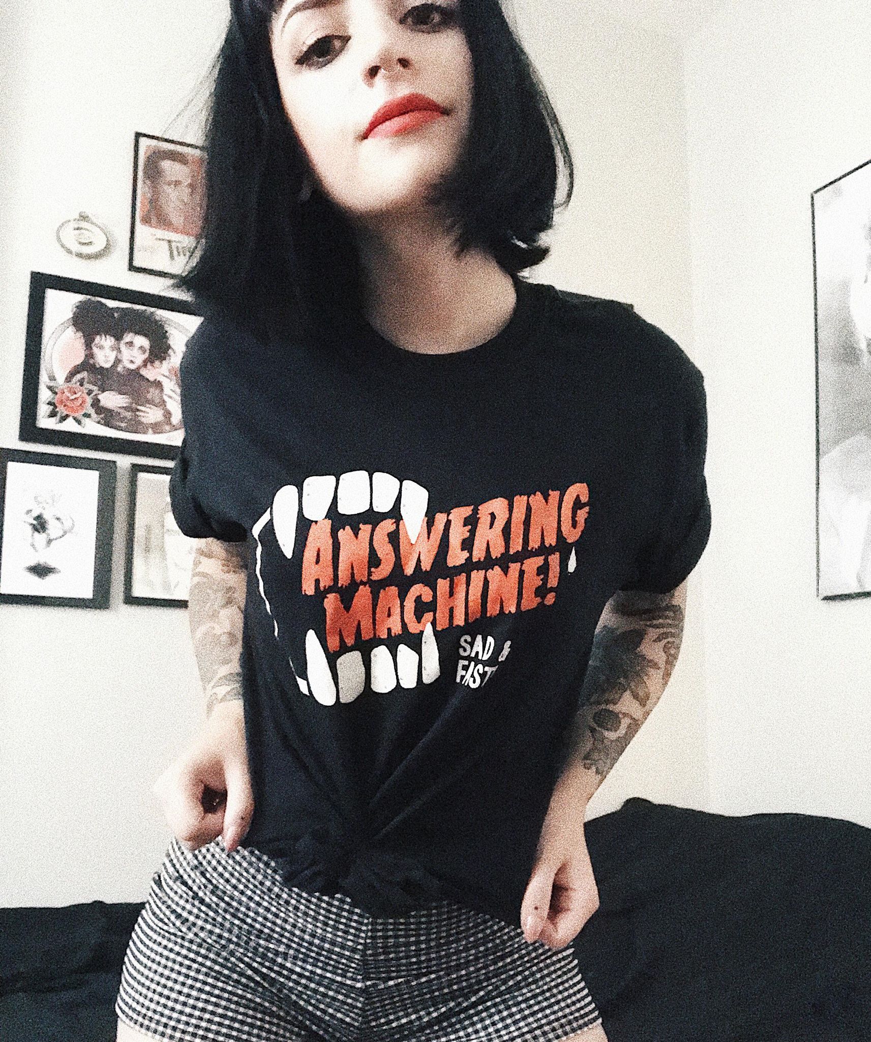 Answering Machine! Sad and Fast! Shirt design