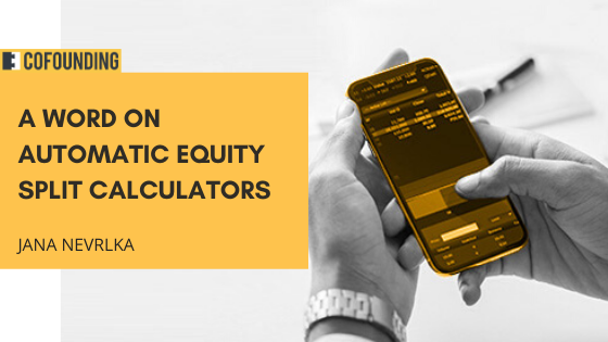 Why to be cautious with automatic equity split calculators  
