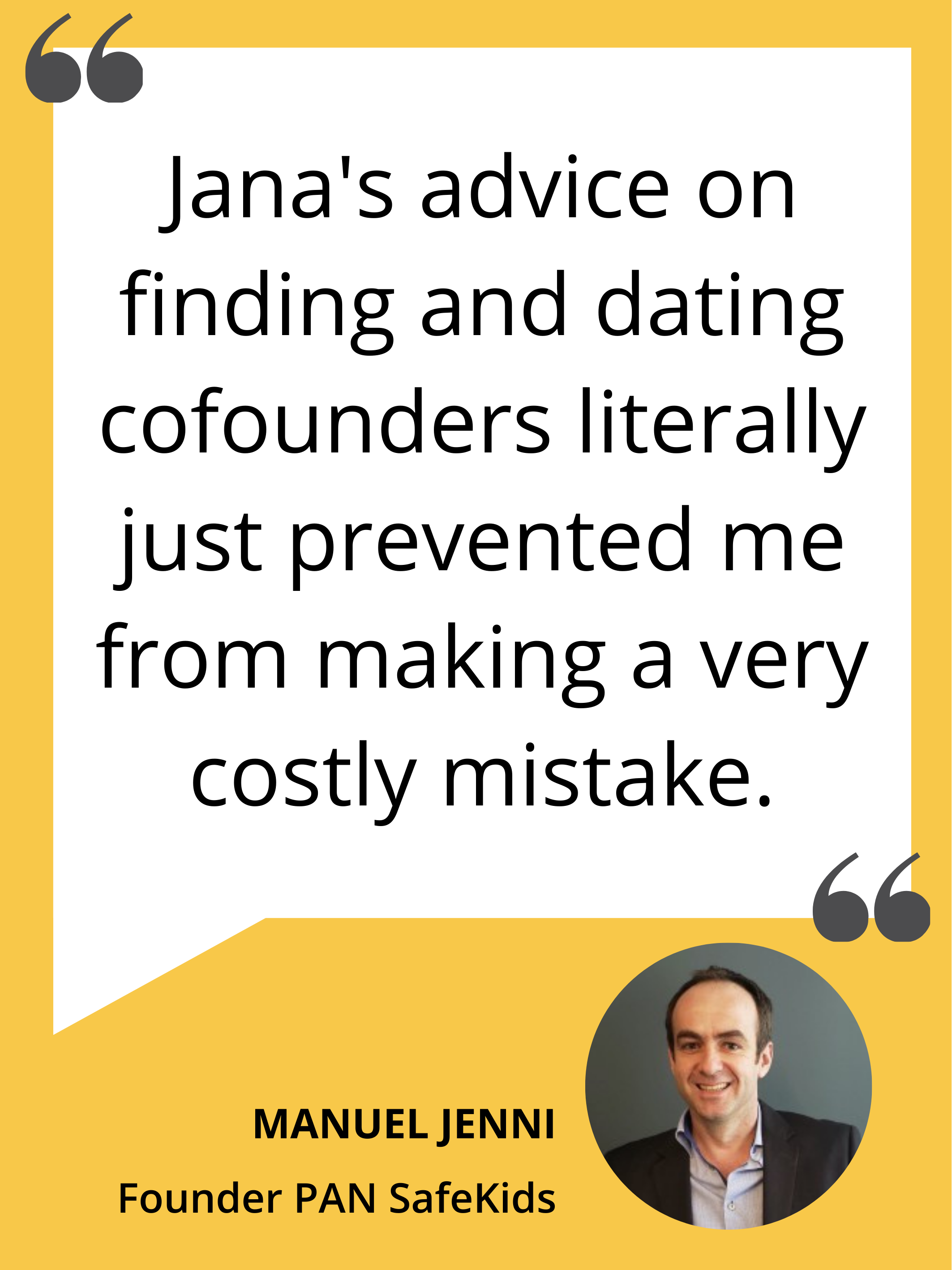 How to find the right cofounder testimonial