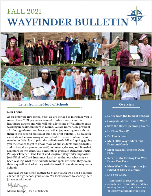 Wayfinder Bulletin - Fall 2021