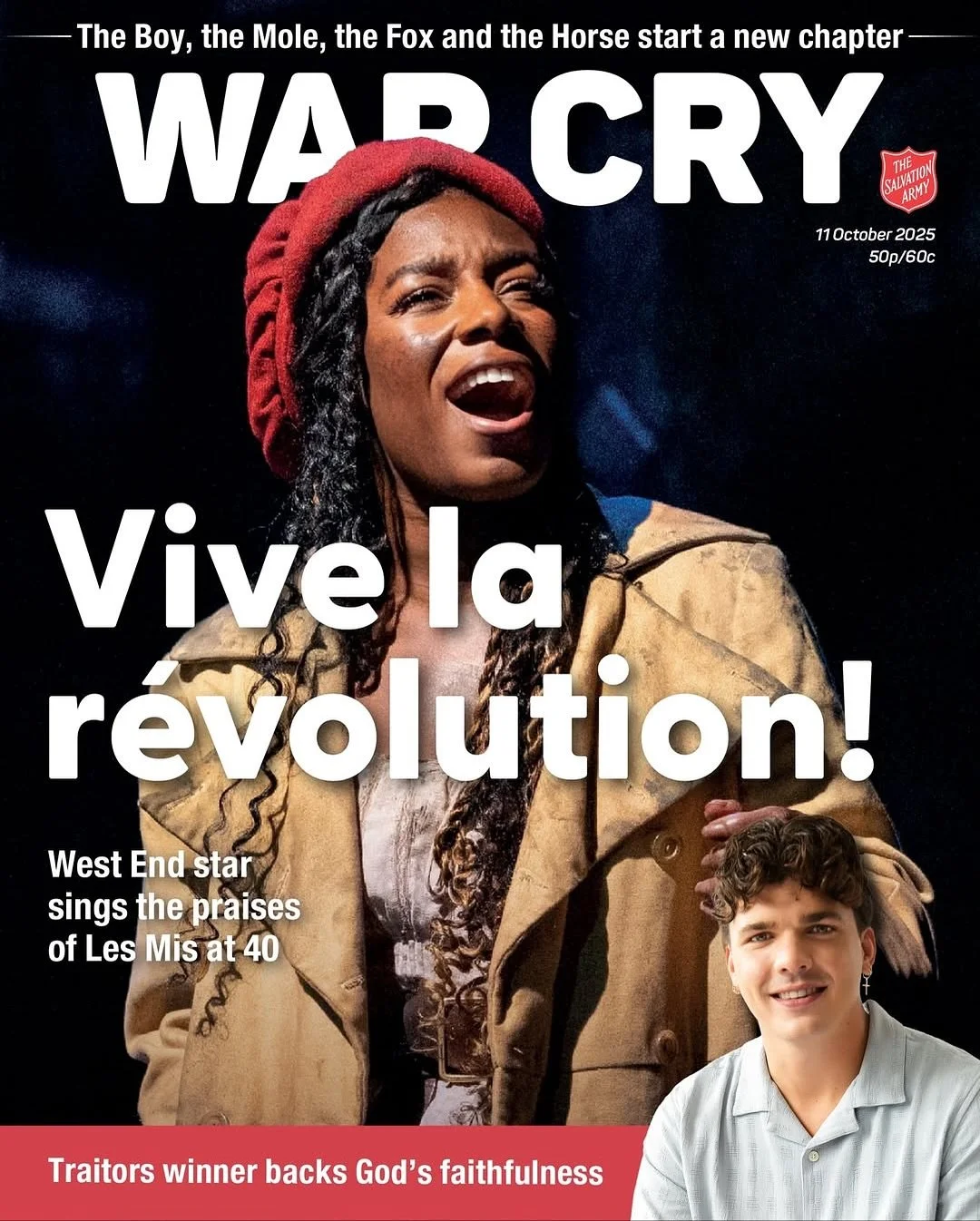 Cover Girl | Faith Meets Theatre 🙏🏾🎭
So lovely speaking with @salvationarmyuk War Cry Magazine about the Les Mis&eacute;rables 40th Anniversary celebration. This show has always felt like such a natural fit for my faith&hellip; a story of grace, r