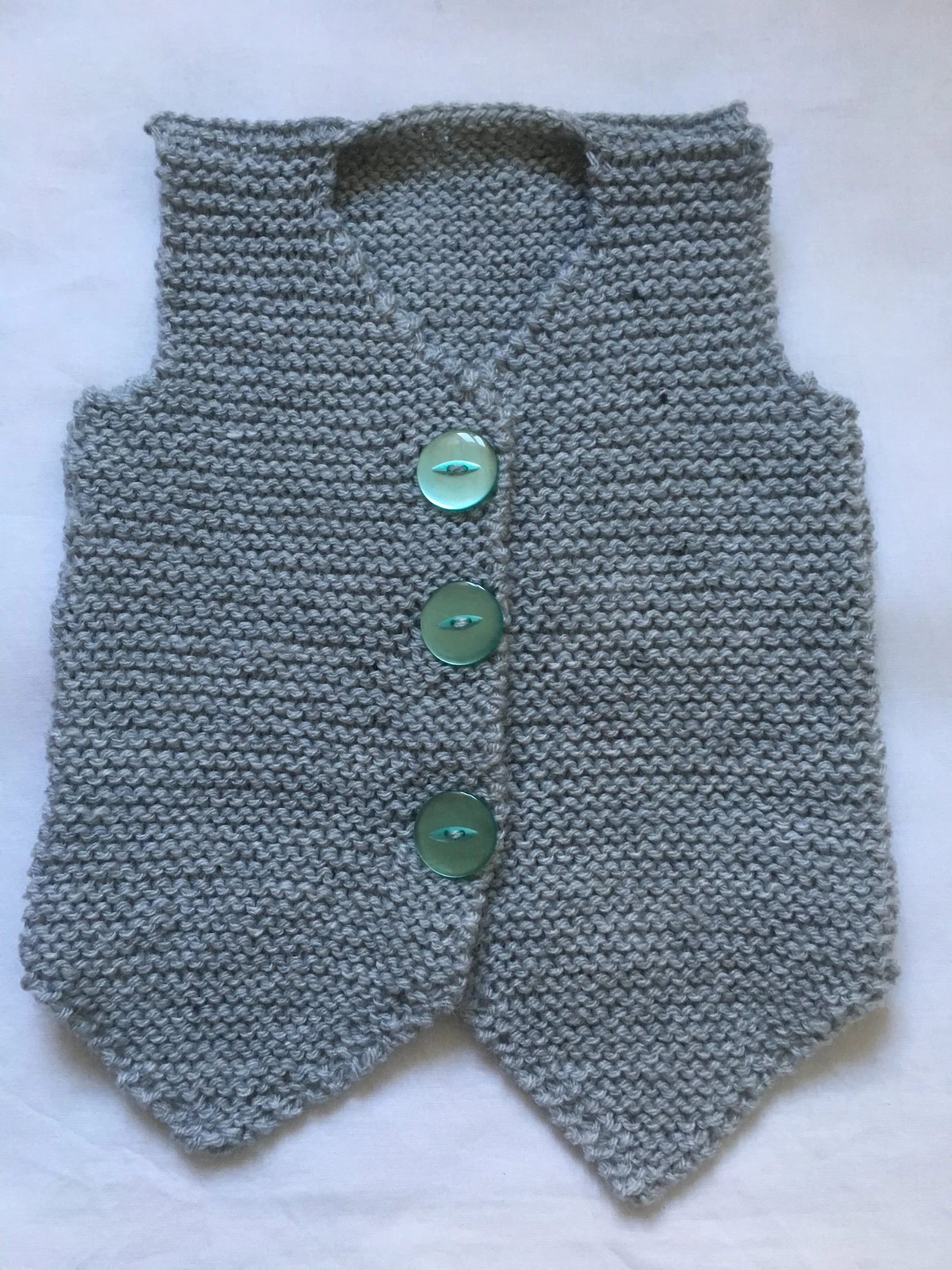 Light grey Baby Business Waistcoat 0 to 3 Months