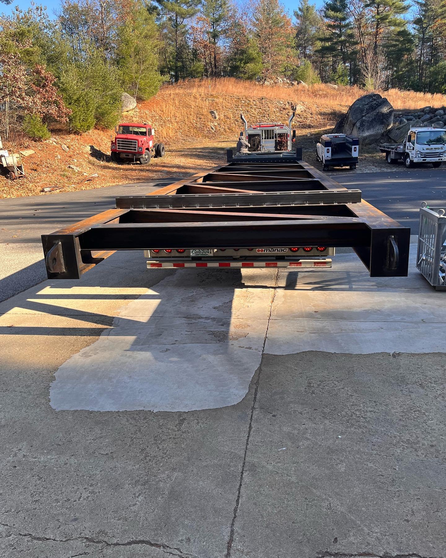 Big turning frame for a power plant rebuild. 50&rsquo; x 9.5&rsquo; #welder #ironworker #olearywelding