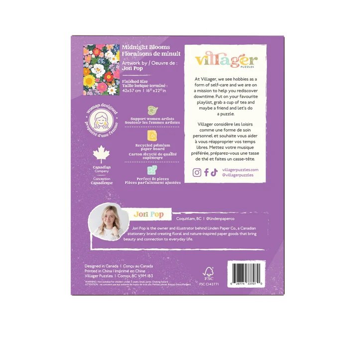Villager 500 puzzle Midnight blooms 2.jpg