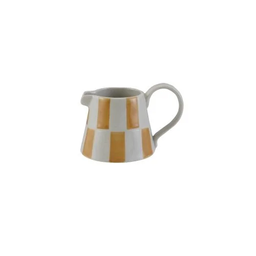check stoneware creamer