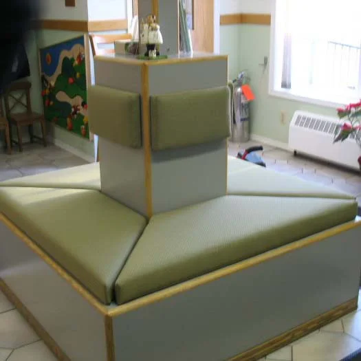 waiting room bench