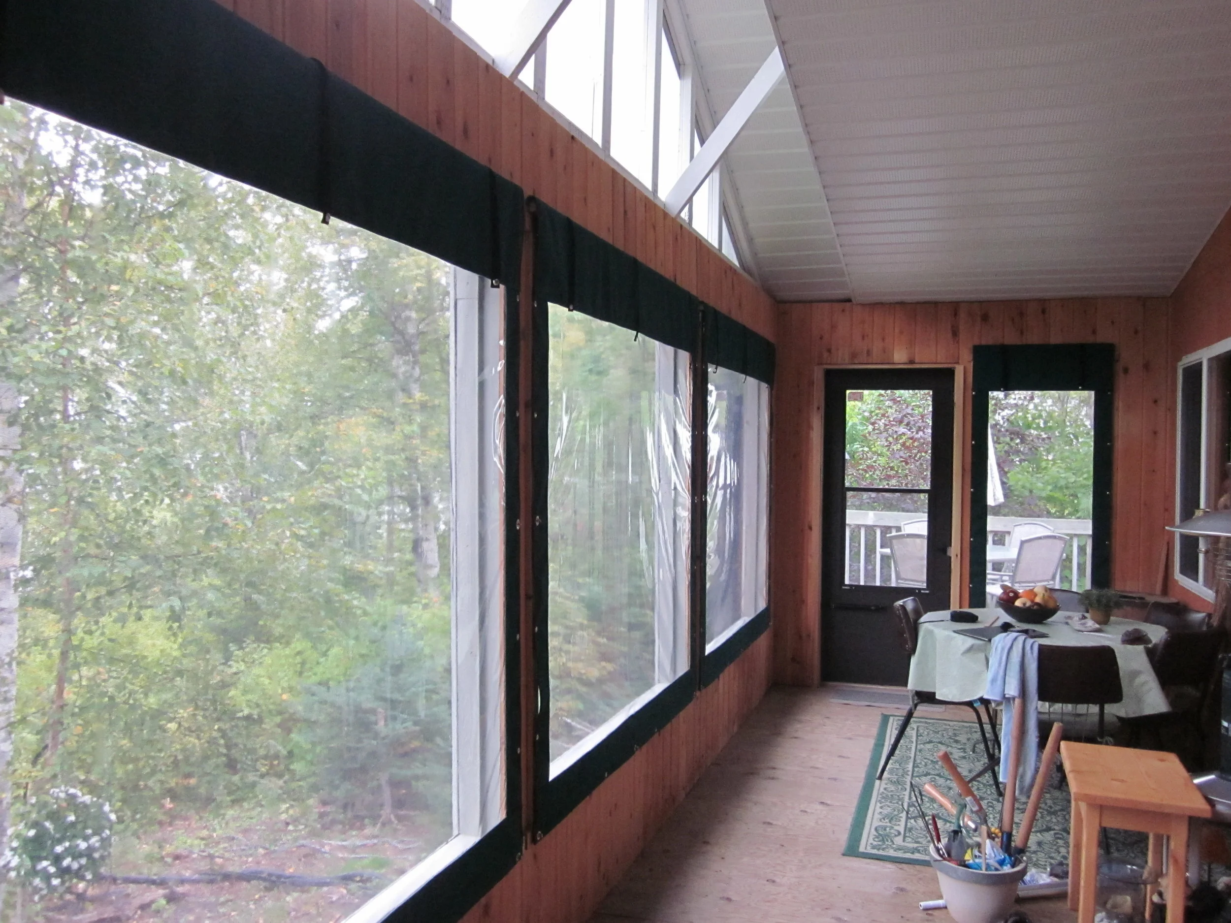 interior porch blinds