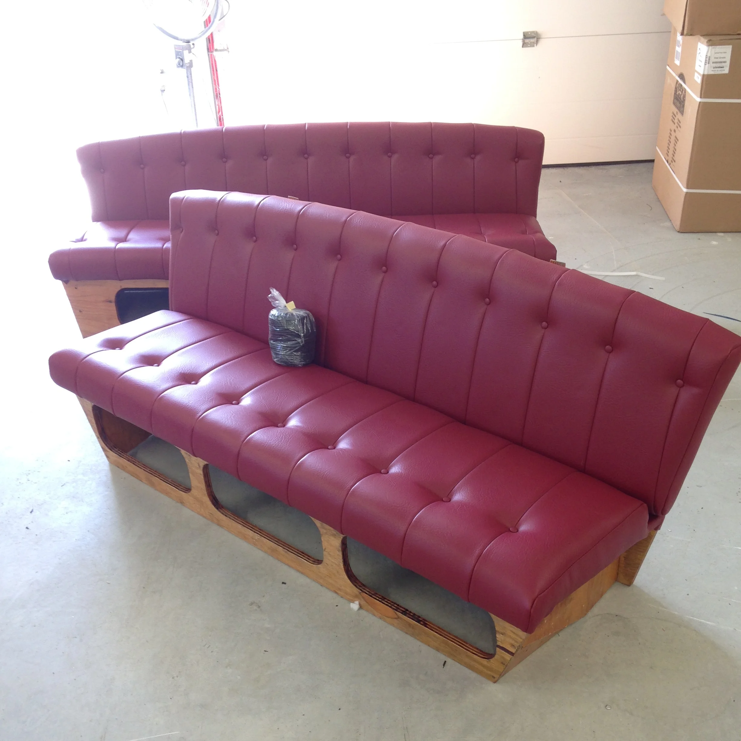 buttoned benches