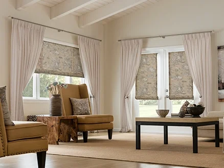 pleated drape