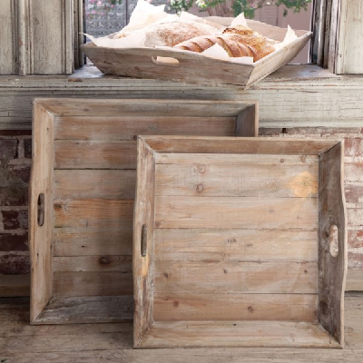 reclaimed trays