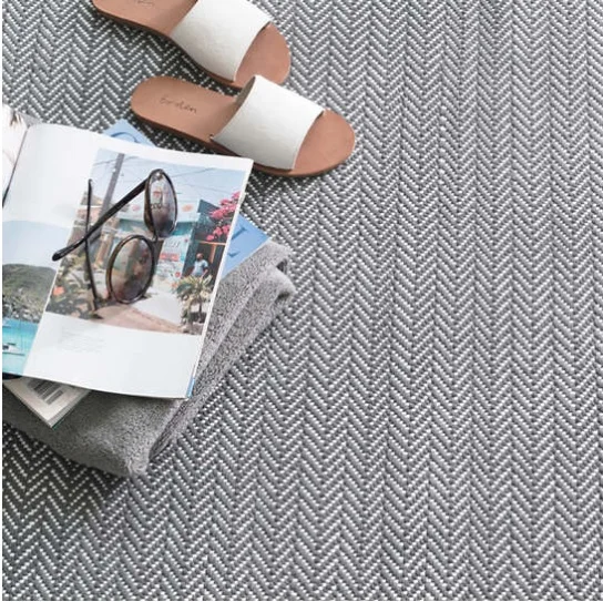 Herringbone area rug
