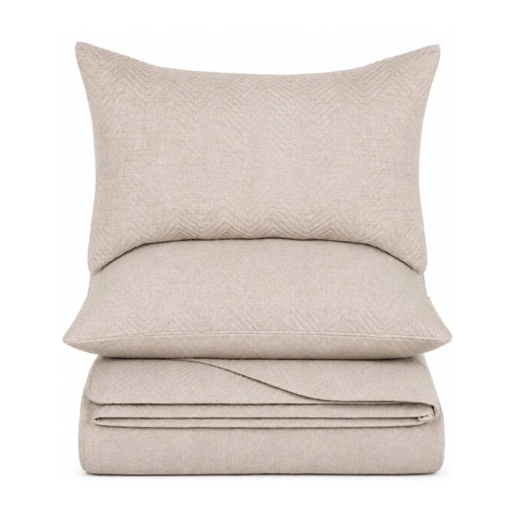 Nelson Natural queen quilt